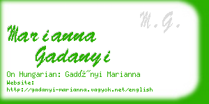 marianna gadanyi business card